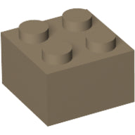 Plaatje in Gallery viewer laden, LEGO® los onderdeel Steen in kleur Donker Geelbruin 3003