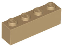 LEGO® los onderdeel Steen in kleur Donker Geelbruin 3010