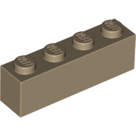 Plaatje in Gallery viewer laden, LEGO® los onderdeel Steen in kleur Donker Geelbruin 3010