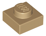 LEGO® los onderdeel Plaat Algemeen Donker Geelbruin 3024