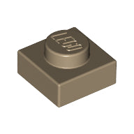 Plaatje in Gallery viewer laden, LEGO® los onderdeel Plaat Algemeen Donker Geelbruin 3024