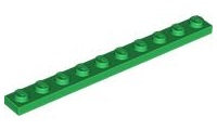 LEGO® los onderdeel Plaat Algemeen in kleur Groen 4477