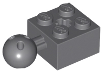 Plaatje in Gallery viewer laden, LEGO® Technische Steen Donker Blauwachtig Grijs 57909b
