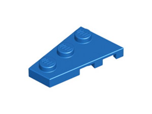LEGO® los onderdeel Wig Plaat in kleur Blauw 43723