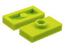 Plaatje in Gallery viewer laden, LEGO® los onderdeel Plaat Aangepast in kleur Limoen 3794a