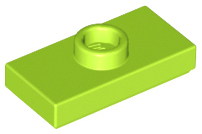 LEGO® los onderdeel Plaat Aangepast in kleur Limoen 3794b