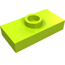 Plaatje in Gallery viewer laden, LEGO® los onderdeel Plaat Aangepast in kleur Limoen 3794a