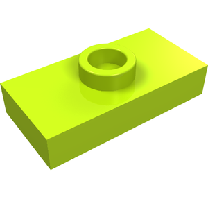 LEGO® los onderdeel Plaat Aangepast in kleur Limoen 3794a
