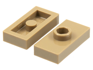 LEGO® los onderdeel Plaat Aangepast Donker Geelbruin 3794a