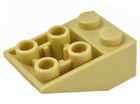 LEGO® los onderdeel Dakpan Omgekeerd Geelbruin 3747b