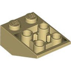 LEGO® los onderdeel Dakpan Omgekeerd Geelbruin 3747b