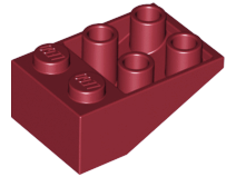 LEGO® los onderdeel Dakpan Omgekeerd Donkerrood 3747a