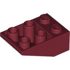 LEGO® los onderdeel Dakpan Omgekeerd Donkerrood 3747a