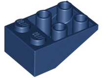 LEGO® los onderdeel Dakpan Omgekeerd Donkerblauw 3747a