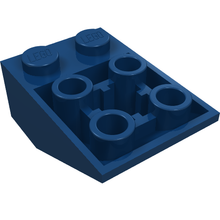 Plaatje in Gallery viewer laden, LEGO® los onderdeel Dakpan Omgekeerd Donkerblauw 3747b