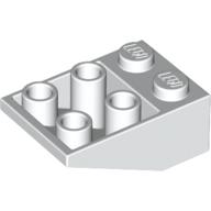 LEGO® los onderdeel Dakpan Omgekeerd in kleur Wit 3747a