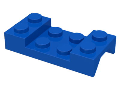 LEGO® los onderdeel Spatbord in kleur Blauw 3788