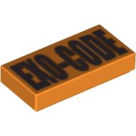 LEGO® los onderdeel Tegel met Motief Oranje 3069pb0078