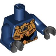 Plaatje in Gallery viewer laden, LEGO® los onderdeel Lijf met Motief Donkerblauw 973pb0156c01