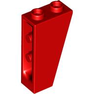 LEGO® los onderdeel Dakpan Omgekeerd in kleur Rood 2449