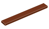 LEGO® los onderdeel Tegel Algemeen Roodachtig Bruin 4162