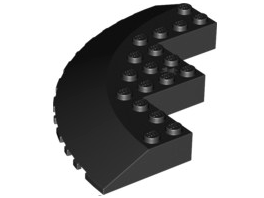 LEGO® los onderdeel Steen Rond in kleur Zwart 58846