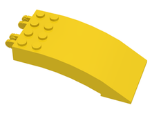 Plaatje in Gallery viewer laden, LEGO® los onderdeel Voorruit in kleur Geel 46413