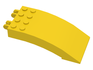 LEGO® los onderdeel Voorruit in kleur Geel 46413