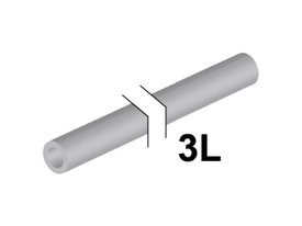 LEGO® onderdeel Slang Stijf Licht Blauwachtig Grijs 75c03