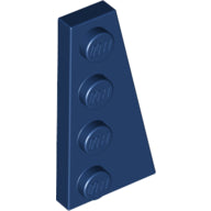 LEGO® los onderdeel Wig Plaat in kleur Donkerblauw 41769