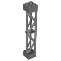 Plaatje in Gallery viewer laden, LEGO® onderdeel Steunpilaar Donker Blauwachtig Grijs 58827