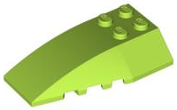Plaatje in Gallery viewer laden, LEGO® los onderdeel Wig in kleur Limoen 43712