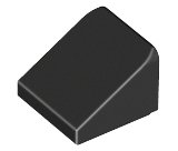 LEGO® los onderdeel Dakpan Algemeen in kleur Zwart 54200