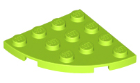 LEGO® los onderdeel Plaat Rond in kleur Limoen 30565