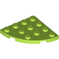 LEGO® los onderdeel Plaat Rond in kleur Limoen 30565