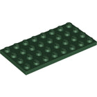 LEGO® los onderdeel Plaat Algemeen in kleur Donkergroen 3035