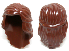 Plaatje in Gallery viewer laden, LEGO® los onderdeel Haar in kleur Roodachtig Bruin 59363