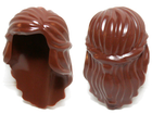 LEGO® los onderdeel Haar in kleur Roodachtig Bruin 59363