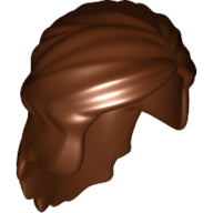 LEGO® los onderdeel Haar in kleur Roodachtig Bruin 59363
