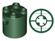 LEGO® los onderdeel Steen Rond in kleur Donkergroen 30361c