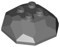 Plaatje in Gallery viewer laden, LEGO® los onderdeel Rots Donker Blauwachtig Grijs 30293