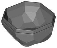 Plaatje in Gallery viewer laden, LEGO® los onderdeel Rots Donker Blauwachtig Grijs 30294