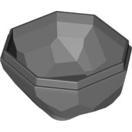 Plaatje in Gallery viewer laden, LEGO® los onderdeel Rots Donker Blauwachtig Grijs 30294