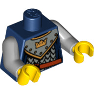 Plaatje in Gallery viewer laden, LEGO® los onderdeel Lijf met Motief Donkerblauw 973pb0437c01