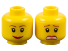 LEGO® los onderdeel Hoofd in kleur Geel 3626pb0271