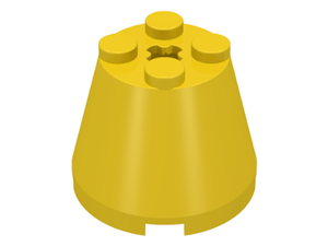 LEGO® los onderdeel Kegel in kleur Geel 6233