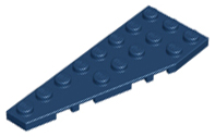 Plaatje in Gallery viewer laden, LEGO® los onderdeel Wig Plaat in kleur Donkerblauw 50305