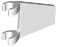 Plaatje in Gallery viewer laden, LEGO® los onderdeel Vlag in kleur Wit 44676