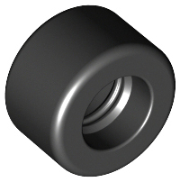 LEGO® los onderdeel Band in kleur Zwart 30028