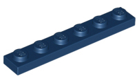 LEGO® los onderdeel Plaat Algemeen in kleur Donkerblauw 3666